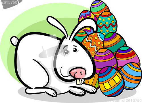 Image of easter bunny cartoon illustration