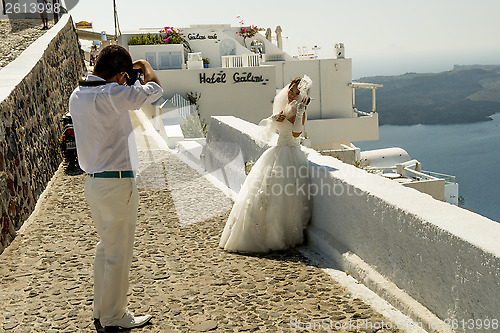 Image of Wedding on Santorini's island