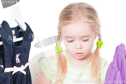 Image of Toddler girl and clothes