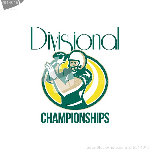 Image of American Football QB Divisional Championships Retro