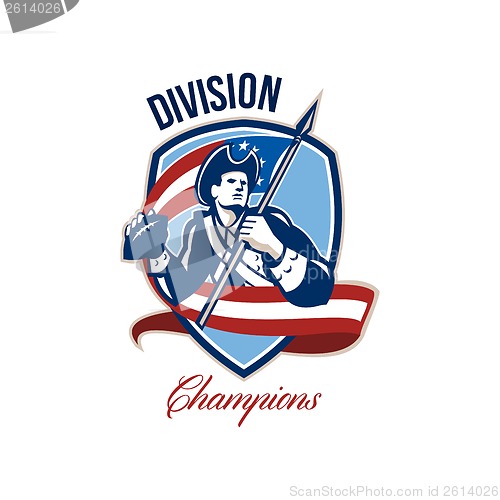 Image of American Football Division Champions Shield Retro