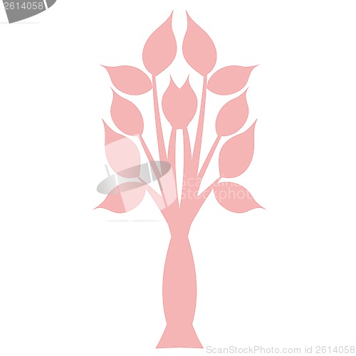 Image of art tree silhouette 