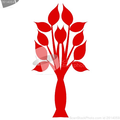 Image of art tree silhouette 