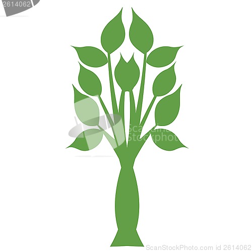Image of art tree silhouette 