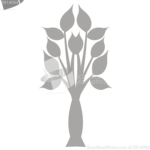 Image of art tree silhouette 