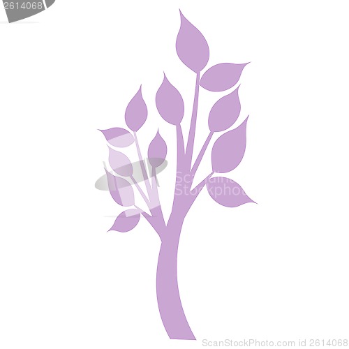 Image of art tree silhouette 