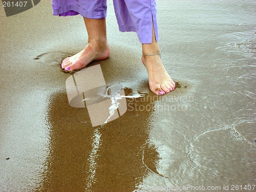 Image of Feet in the sand