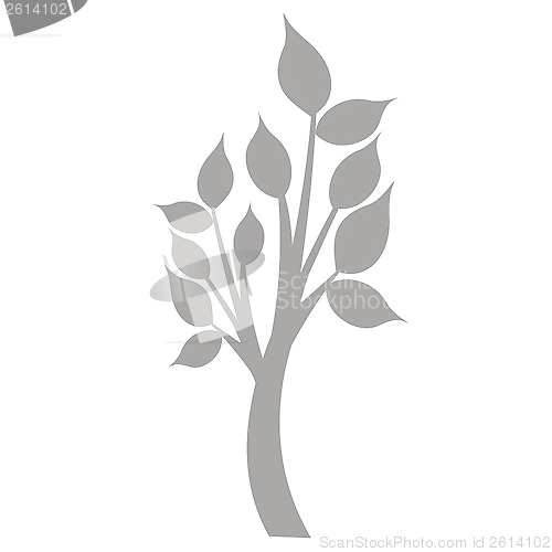 Image of art tree silhouette 