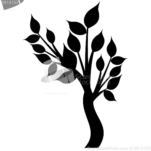 Image of art tree silhouette 