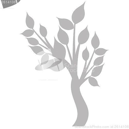Image of art tree silhouette 