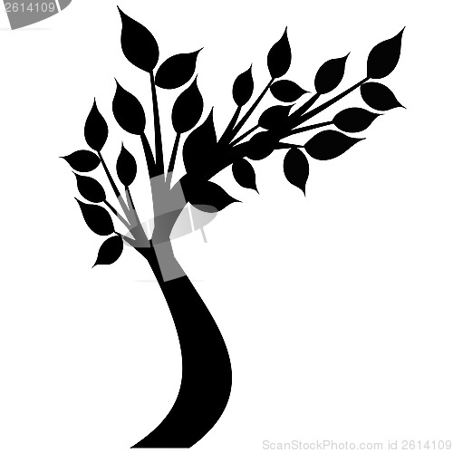 Image of art tree silhouette 