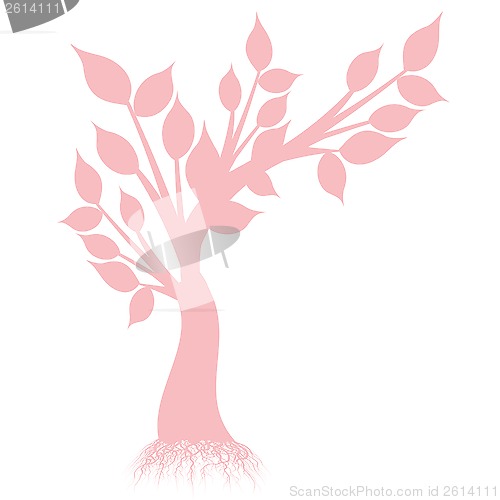 Image of art tree silhouette 
