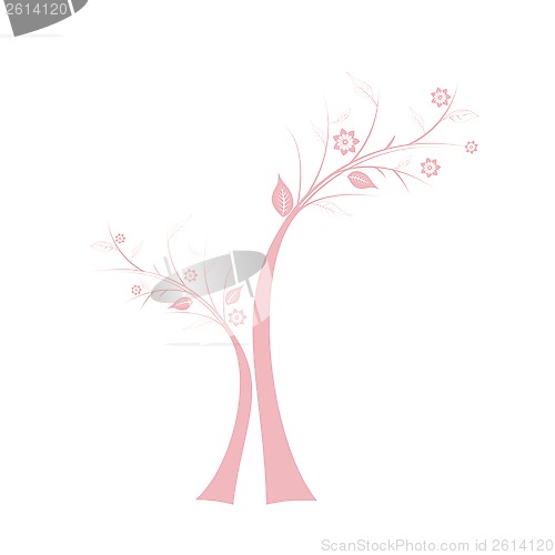 Image of art tree silhouette