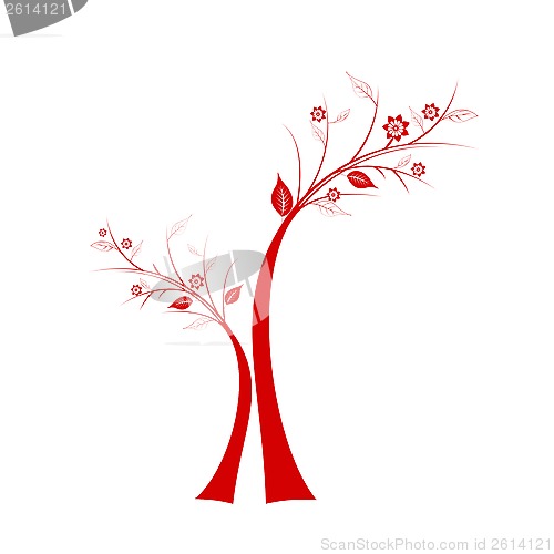 Image of art tree silhouette