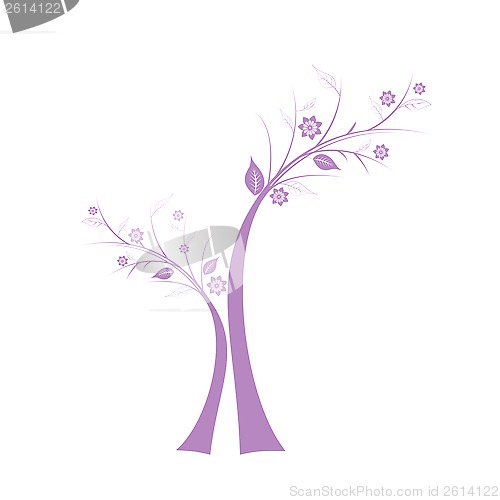 Image of art tree silhouette