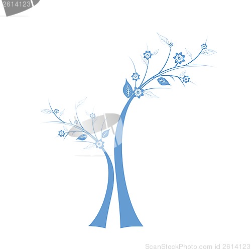 Image of art tree silhouette