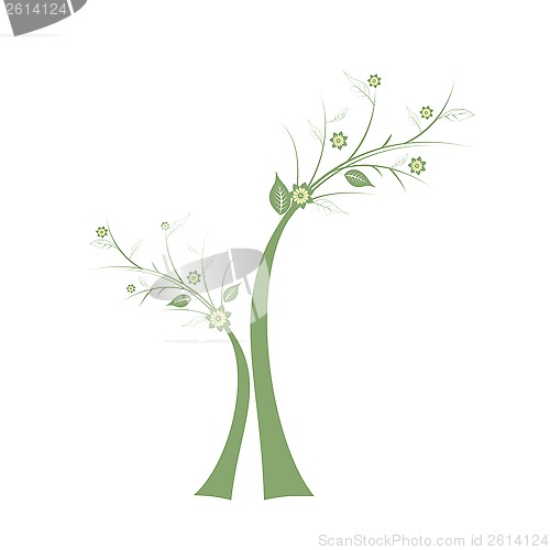 Image of art tree silhouette