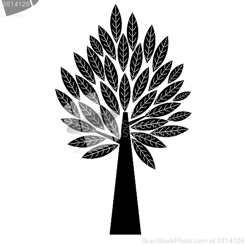 Image of art tree silhouette