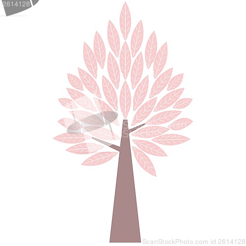 Image of art tree silhouette
