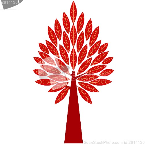 Image of art tree silhouette