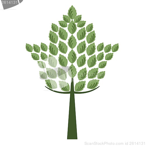 Image of art tree silhouette