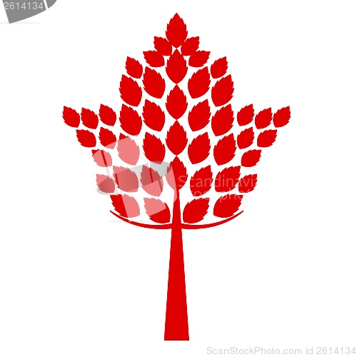 Image of art tree silhouette