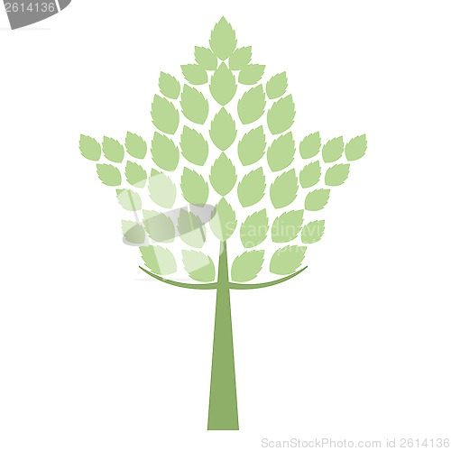 Image of art tree silhouette