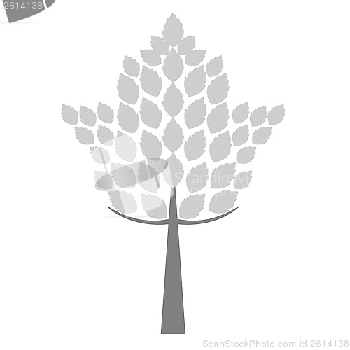 Image of art tree silhouette