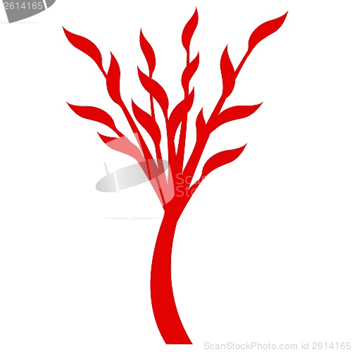 Image of art tree silhouette 