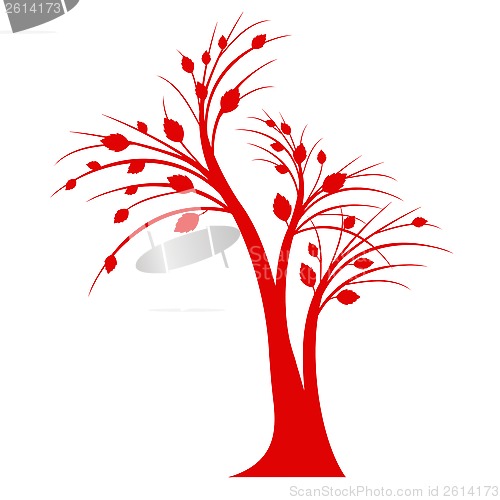 Image of art tree silhouette