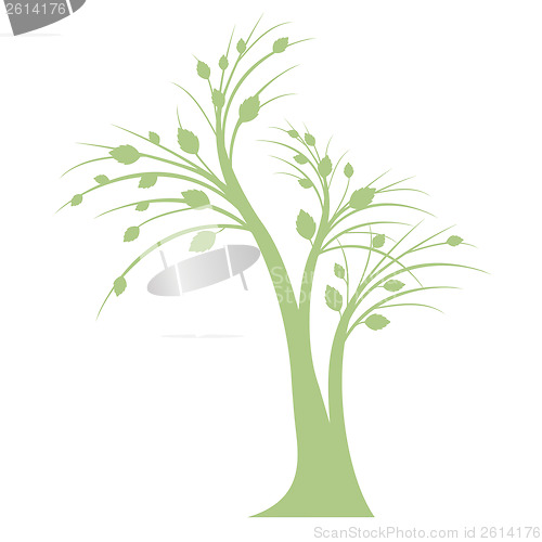 Image of art tree silhouette