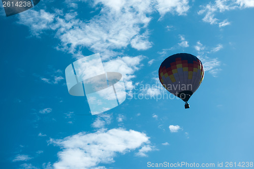 Image of Multicolored Balloon in the blue sky