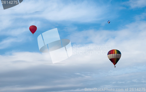 Image of Multicolored Balloons in the blue sky
