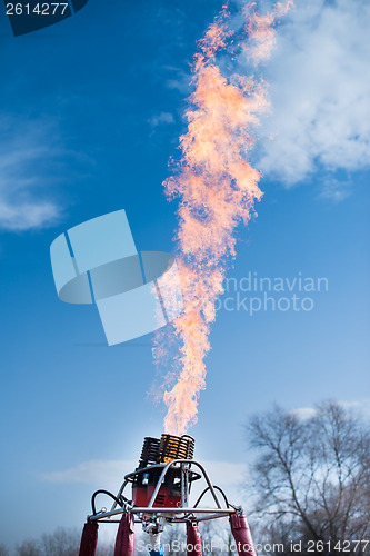 Image of Fire from balloon flight