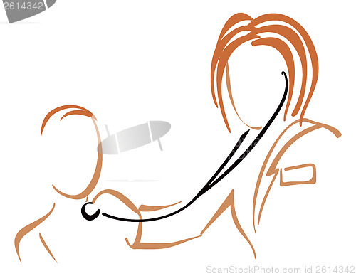 Image of Pediatrician with stethoscope