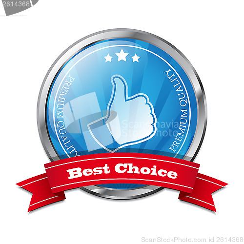 Image of Vector best choice stiker