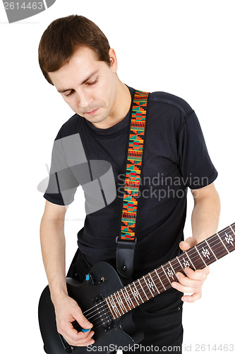 Image of Man with an electric guitar