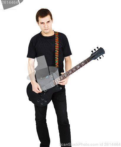 Image of Man with an electric guitar