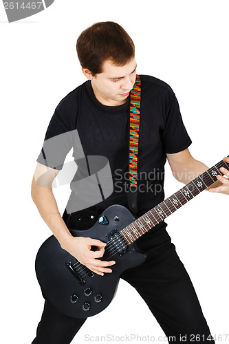 Image of Man with an electric guitar