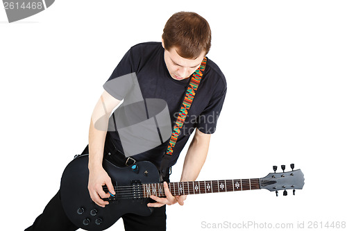 Image of Man with an electric guitar