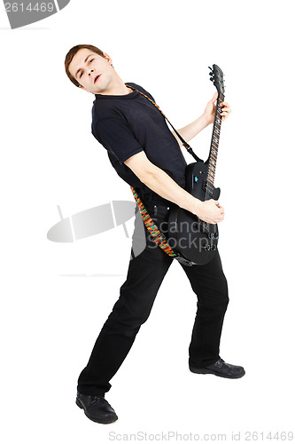 Image of Man with an electric guitar