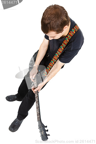 Image of Man with an electric guitar