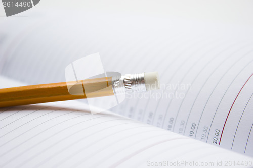 Image of Pencil on a book