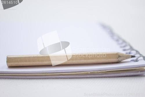 Image of Pencil on a book