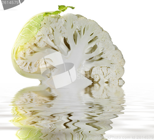 Image of halved cauliflower