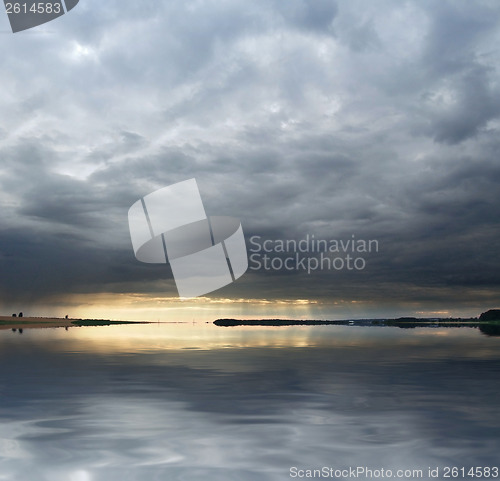 Image of stormy evening landscape