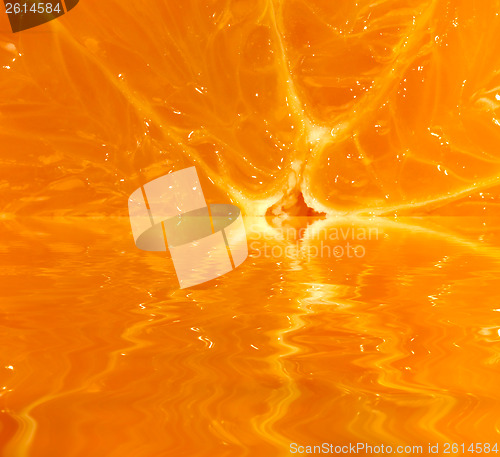 Image of sapful orange fruit detail