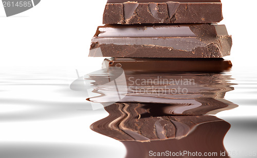Image of stacked chocolate