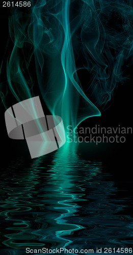 Image of smoke on the water