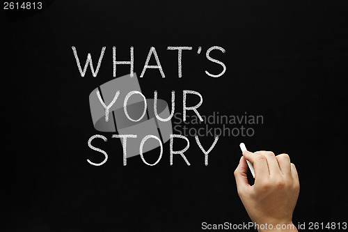 Image of Whats Your Story Blackboard